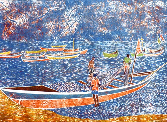 Three Fishermen by Wayland House